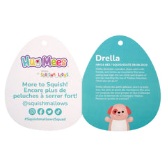 Squishmallows Hugmees 10 Inch Plush Drella Peach Dog