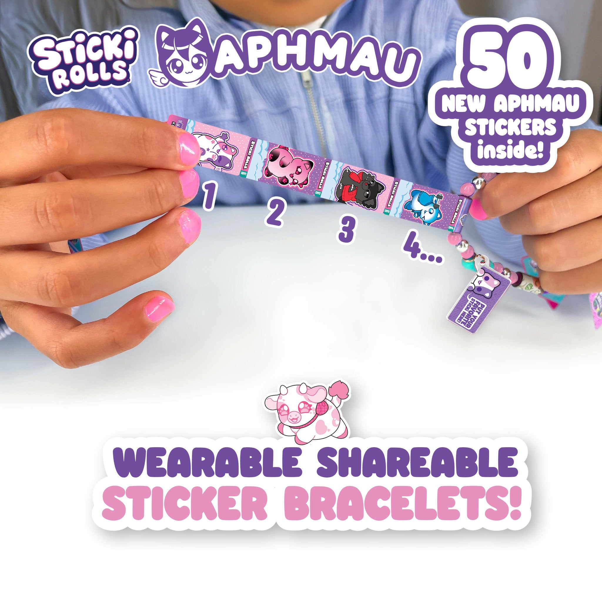 Aphmau Sticki Rolls Sticki Band Capsule Assorted Styles - Toyworld NZ