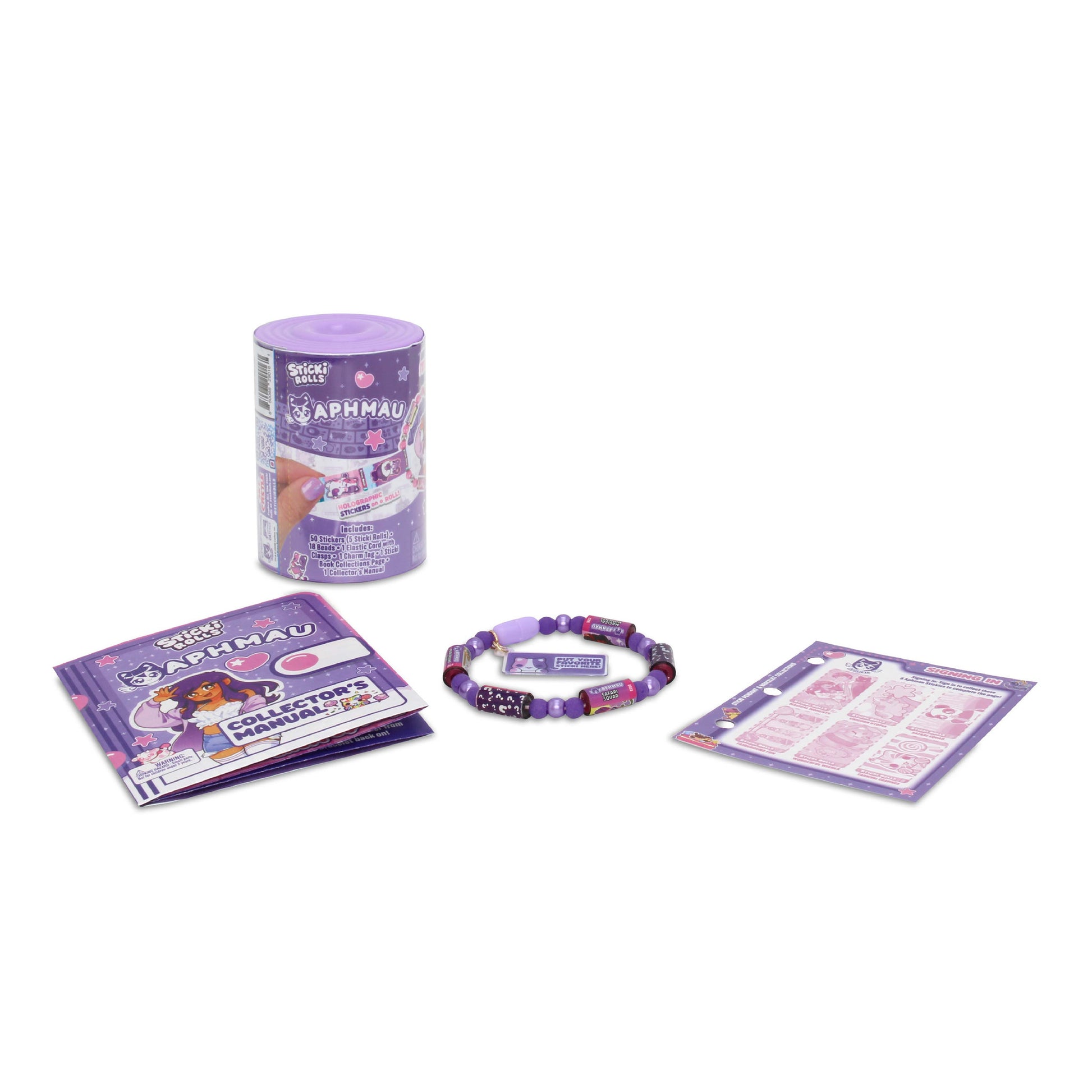 Aphmau Sticki Rolls Sticki Band Capsule Assorted Styles - Toyworld NZ
