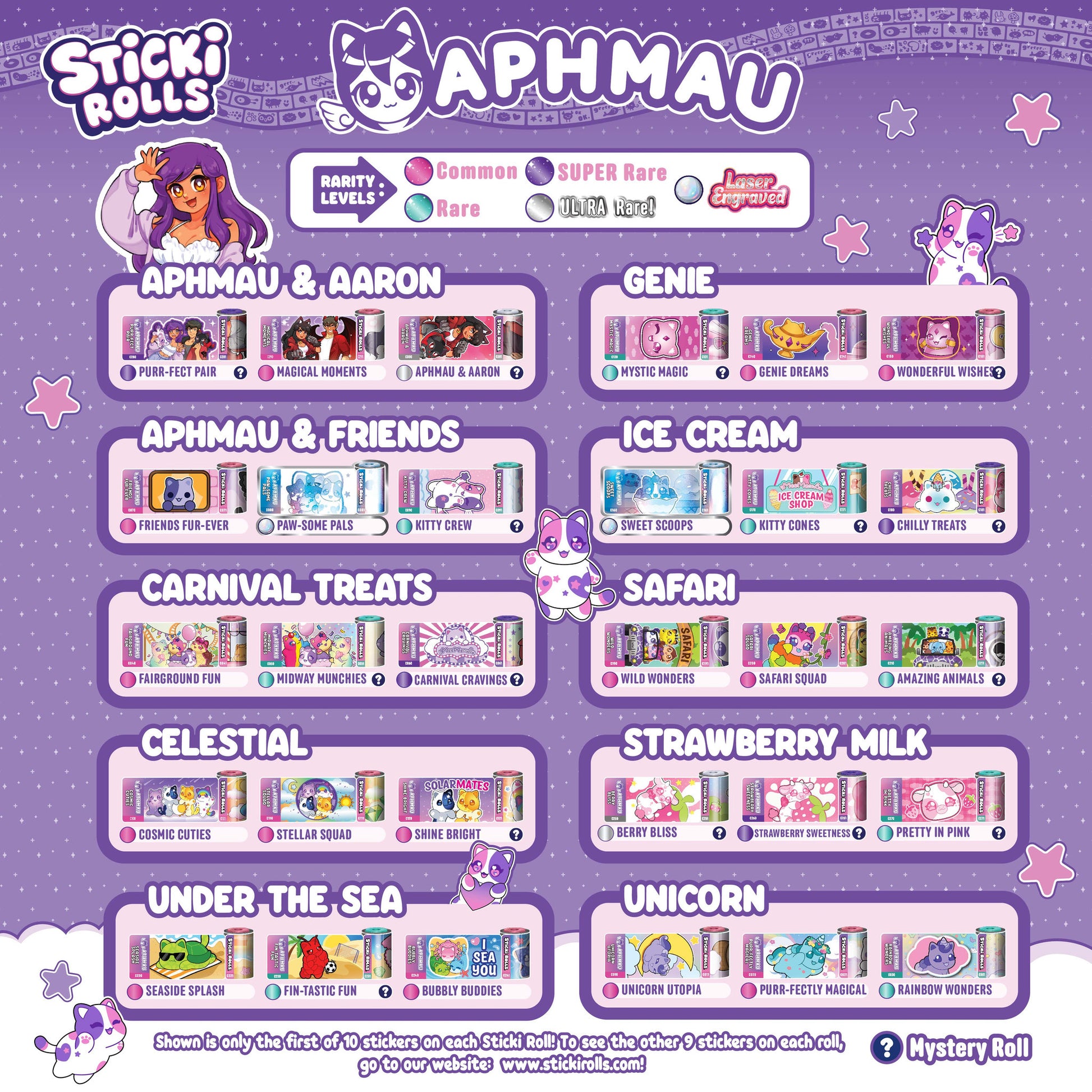 Aphmau Sticki Rolls Sticki Band Capsule Assorted Styles - Toyworld NZ
