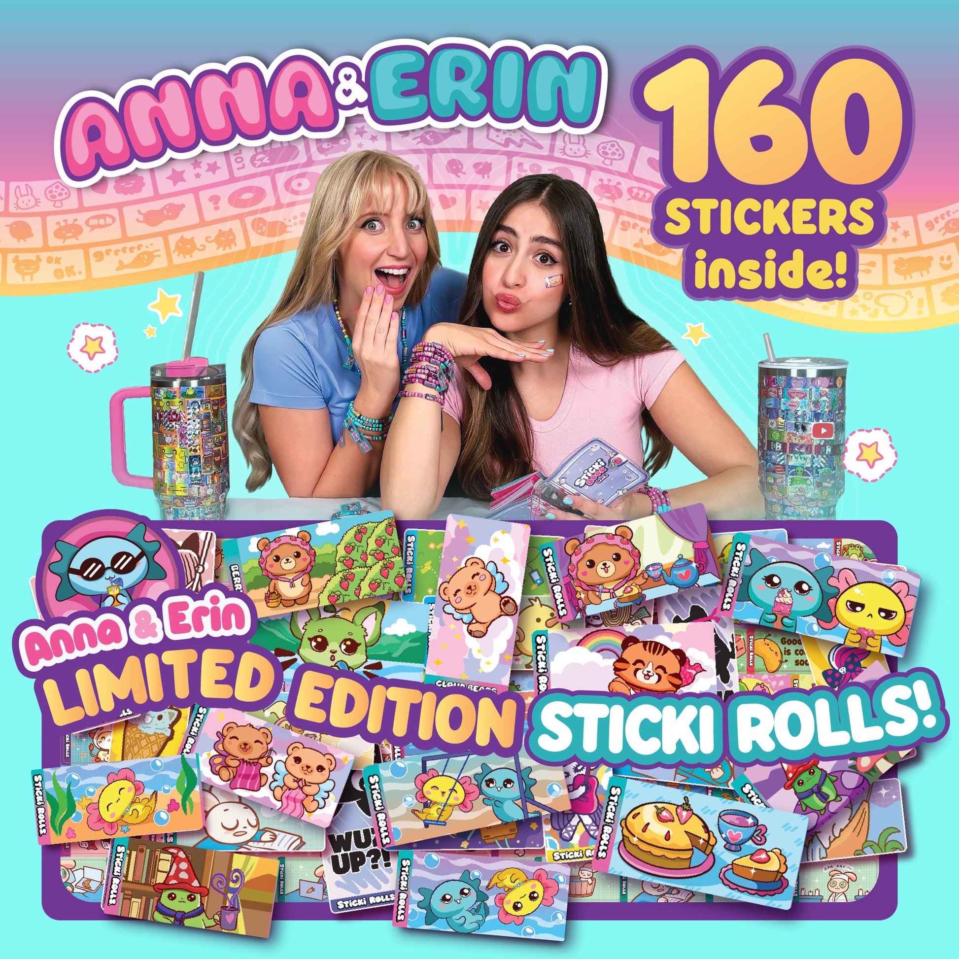 Sticki Rolls S2 Anna & Erin BFF Bracelets 2pk - Toyworld NZ