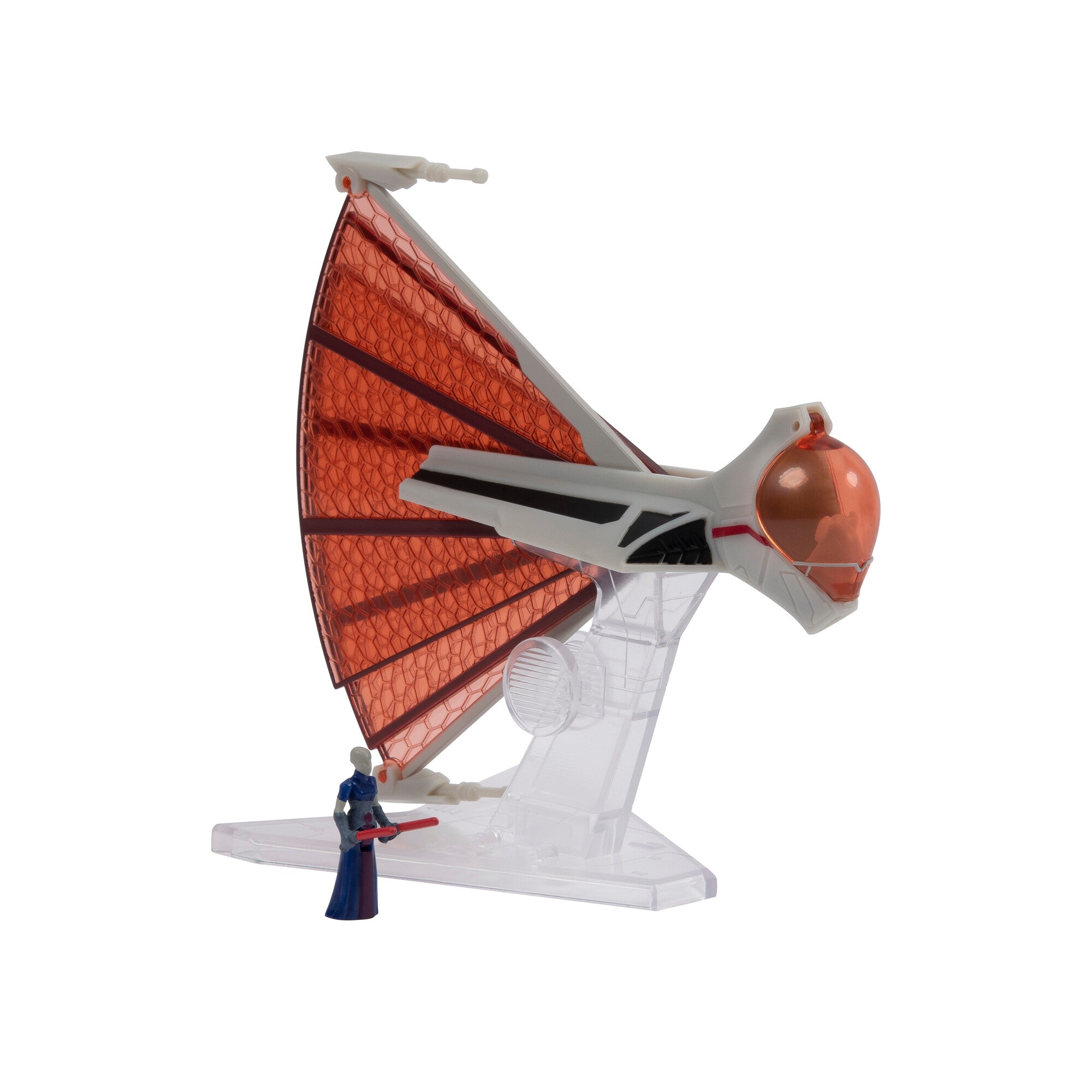 Star Wars 3 Inch Vehicle & Figure Micro Galaxy Squadron 0011 Asajj Ventress's Ginivex Starfighter