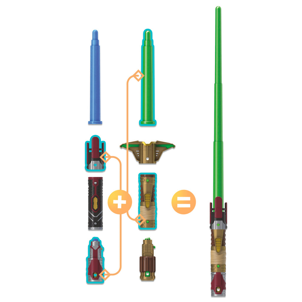 Star Wars Lightsaber Forge Anakin Skywalker Extendable Blue Lightsaber