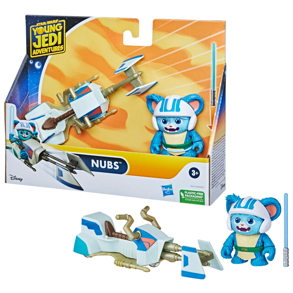 Star Wars Young Jedi Adventure Nubs Figure & Speeder Bike - Toyworld NZ