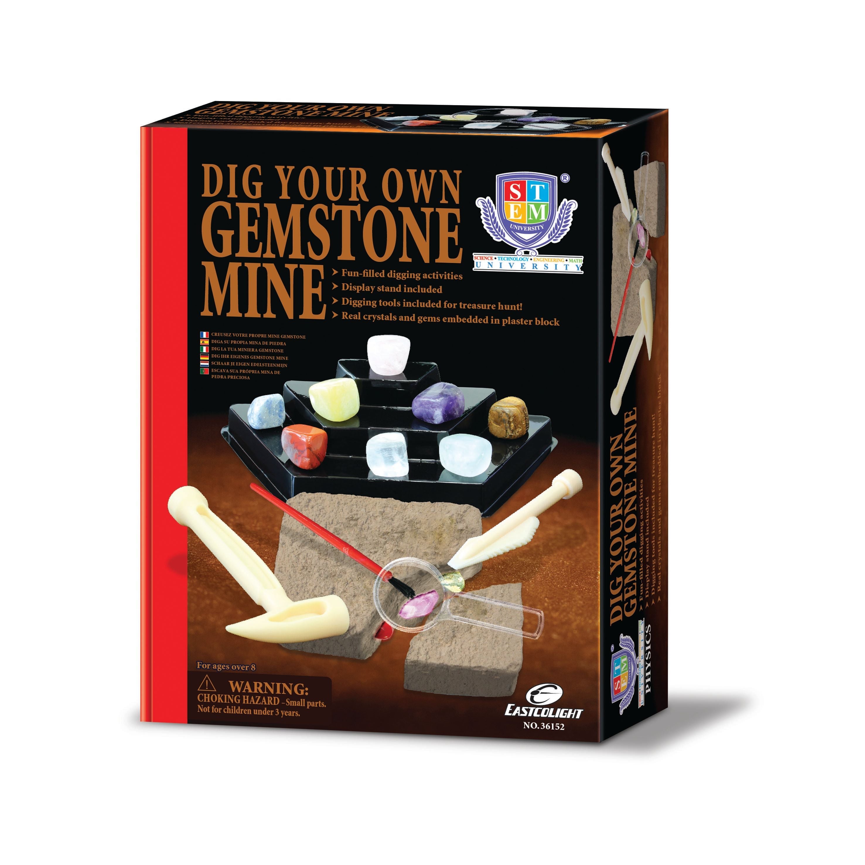 STEM University Dig Your Own Gemstone Mine