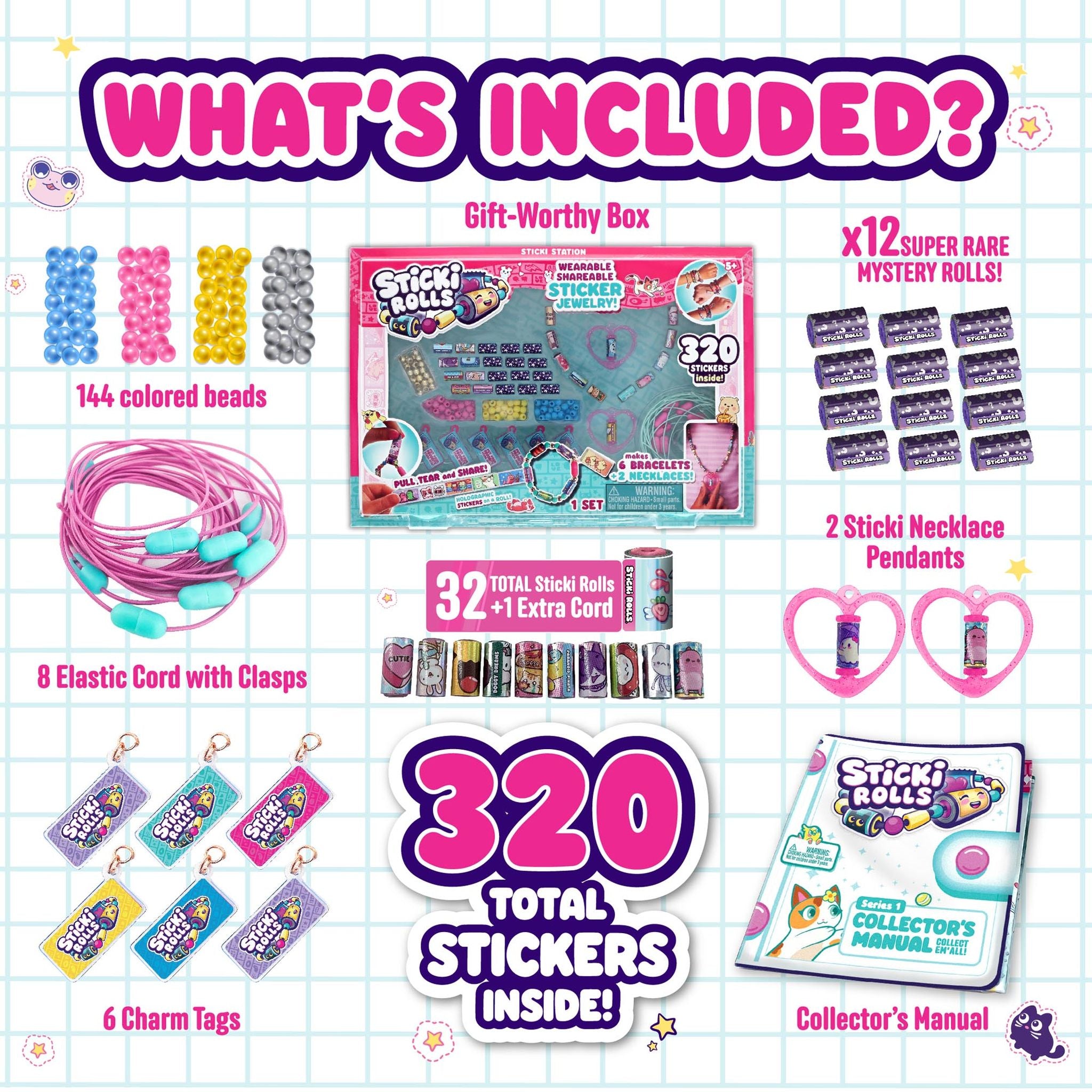 Sticki Rolls Series 1 Sticki Station DIY Jewellery Kit