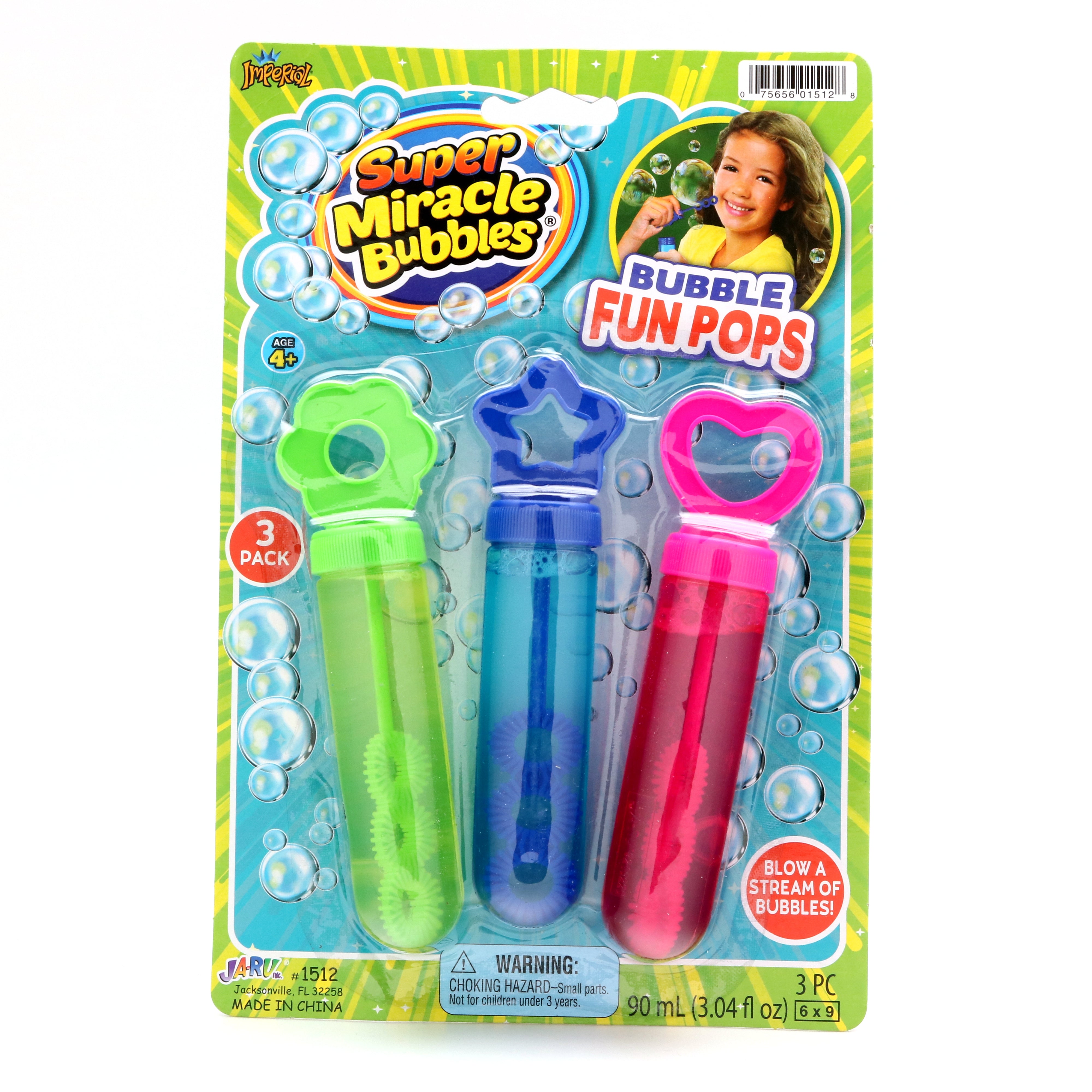 SUPER MIRACLE BUBBLES FUN POPS