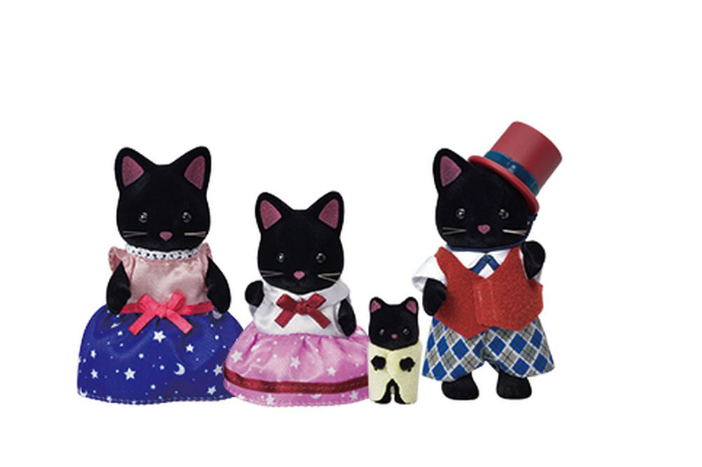 Sylvanian Families Midnight Cat Family
