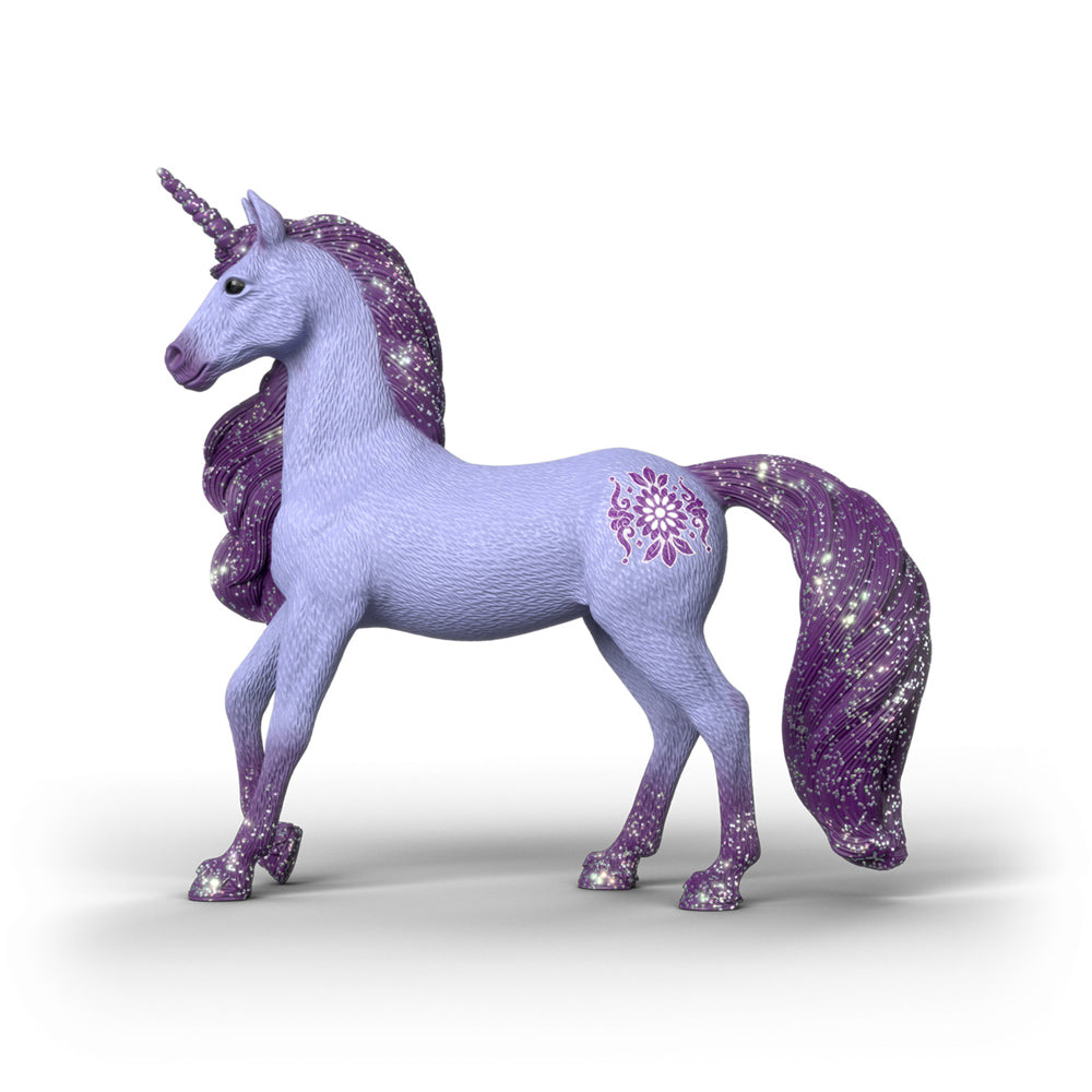 Purple Schleich Bayala Unicorn Stallion Orchid Horse toy figure