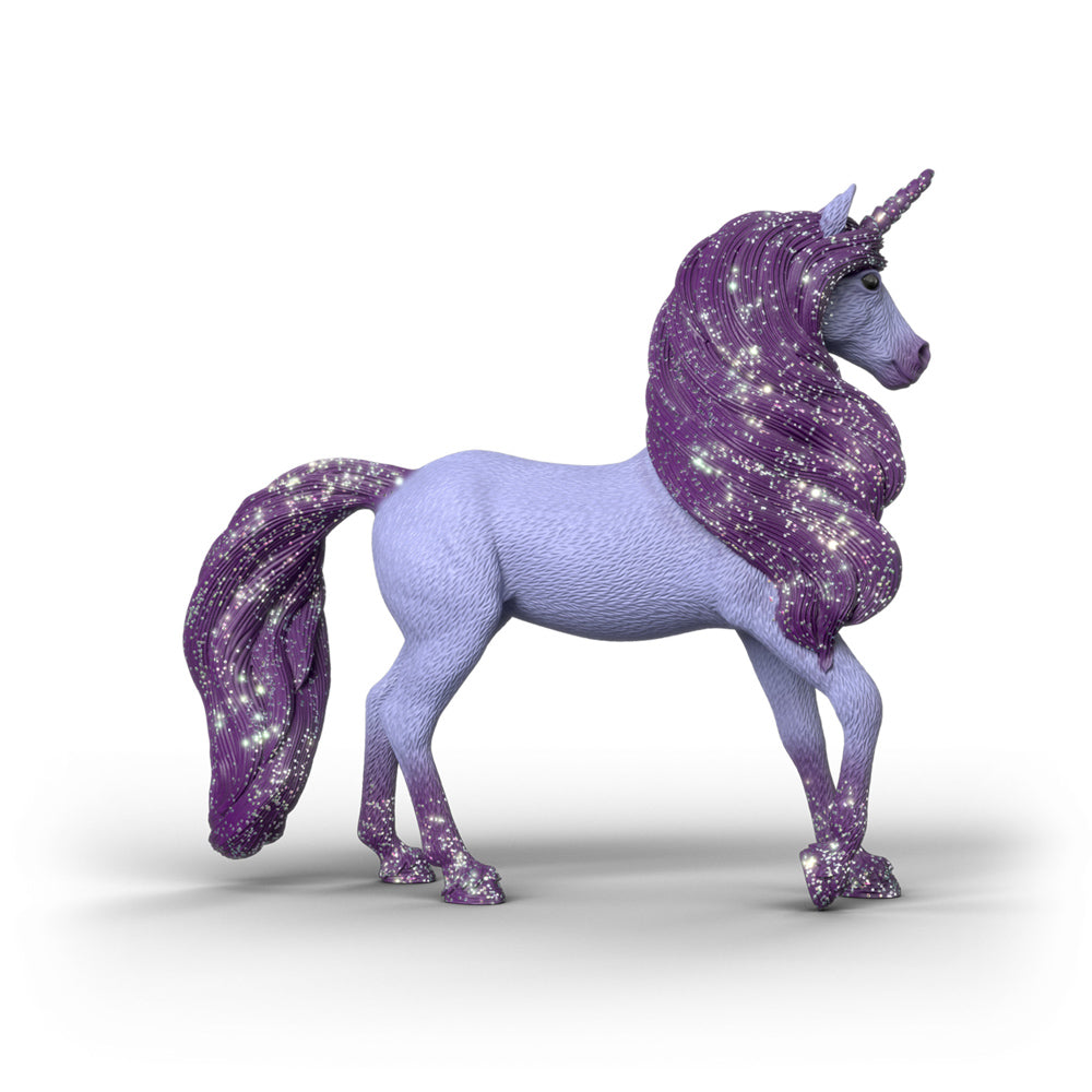 Purple Schleich Bayala Unicorn Stallion Orchid Horse toy figure