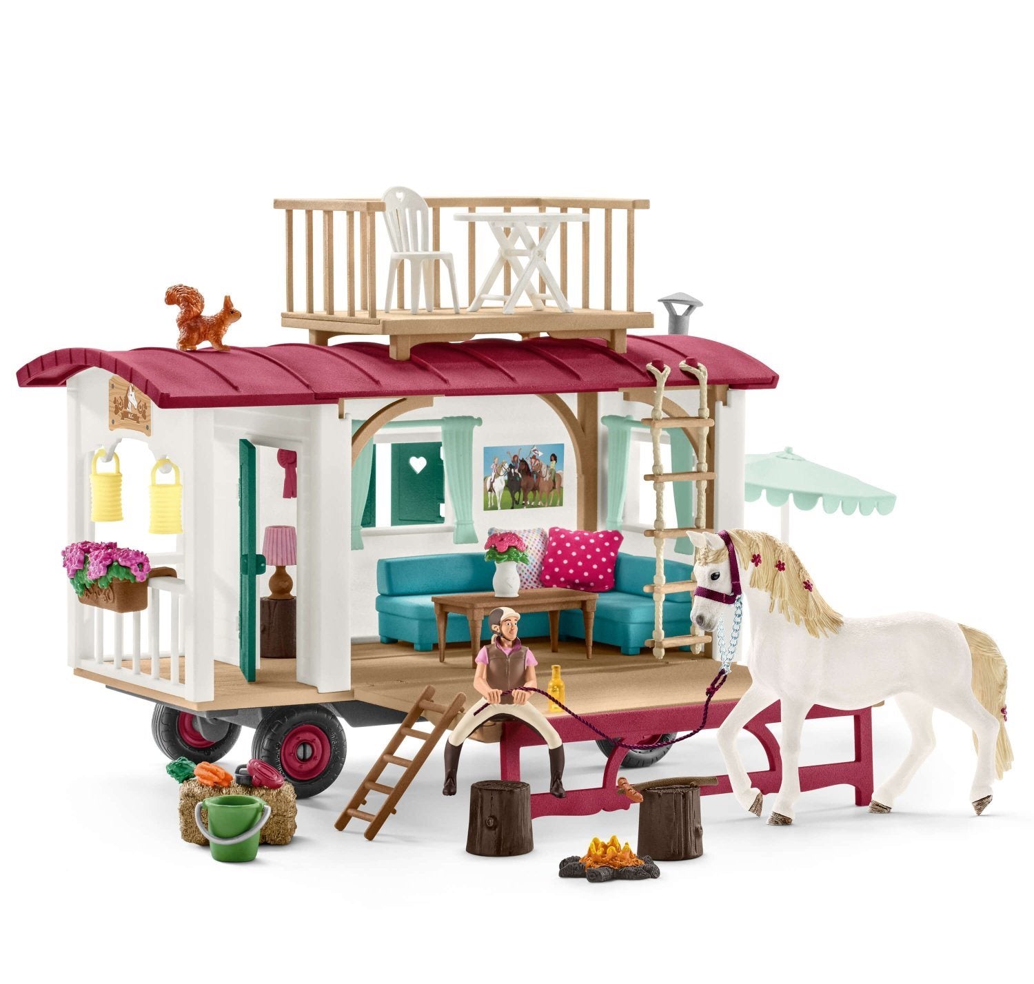 Schleich Horse Club Caravan For Secret Club Meetings Set