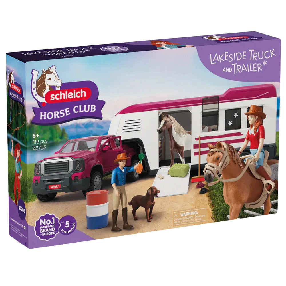 Schleich Horse Club Lakeside Truck and Trailer Playset, in packaging