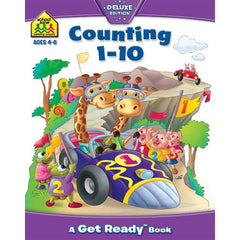 School Zone Get Ready Counting 1-10 Workbook