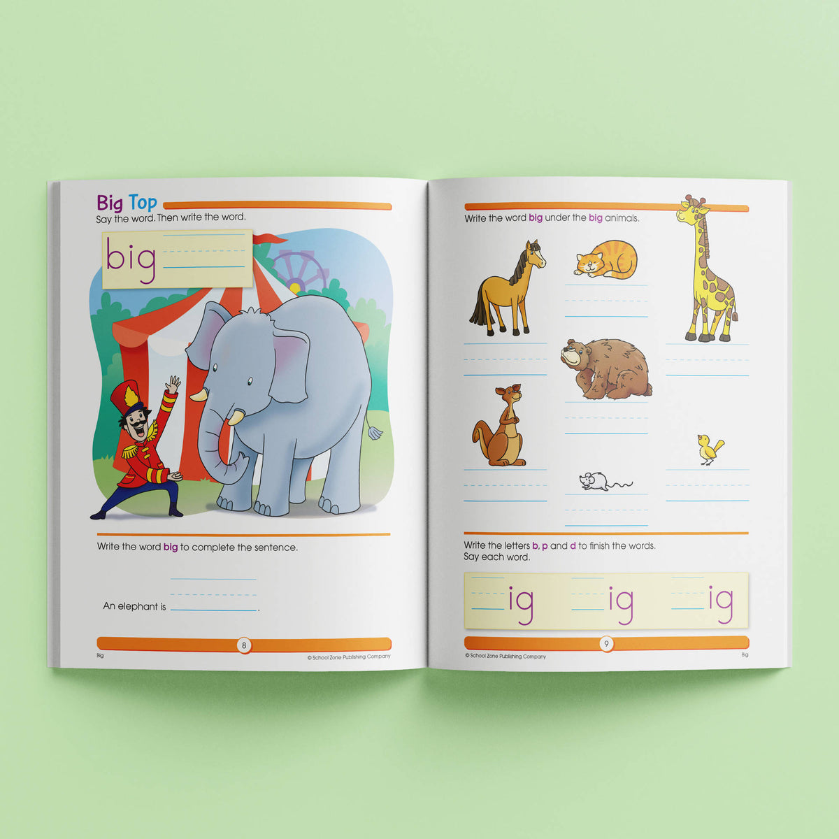 School Zone Sight Word Fun - Learn to Spell book.