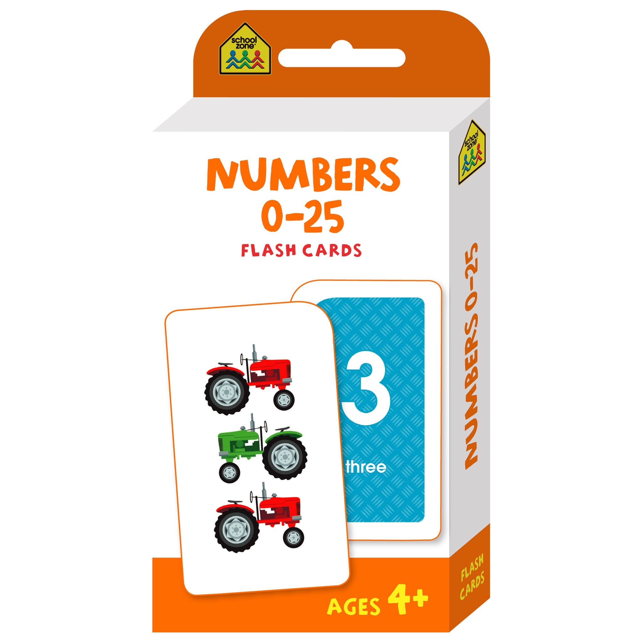 School Zone Flash Cards Numbers 0 - 25