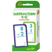 School Zone Flash Cards Subtraction 0 - 12