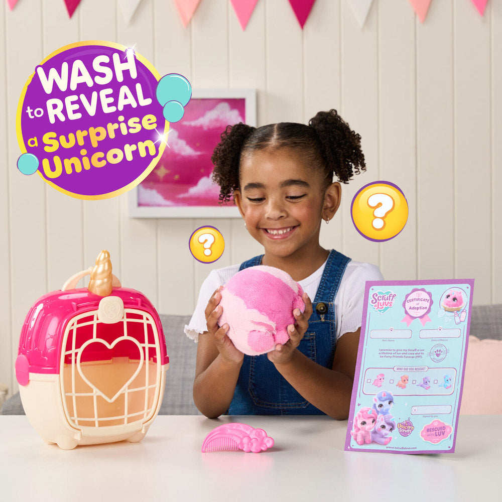 Scruff a Luvs Mystery Rescue Plush Unicorn