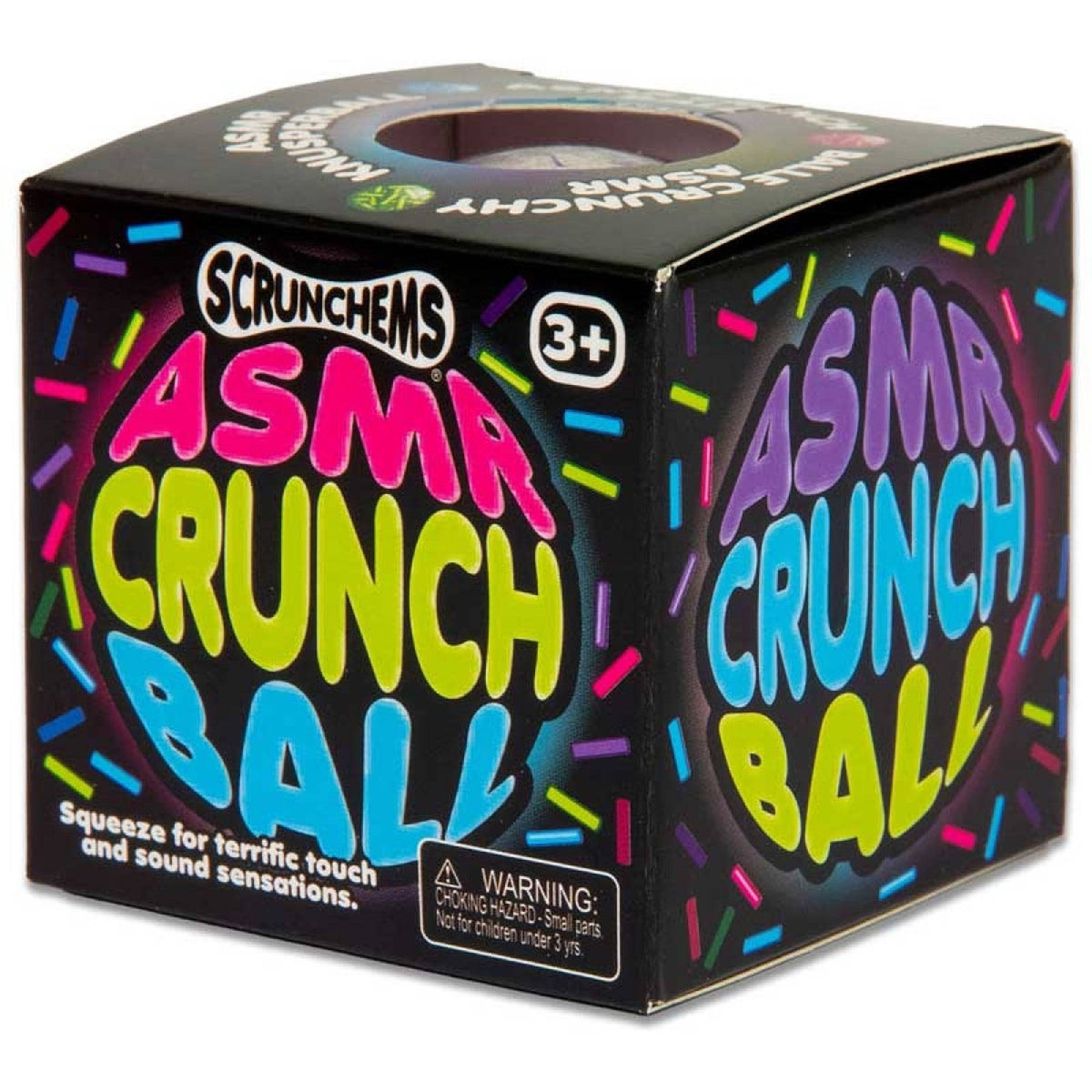 Scrunchems ASMR Crunch Ball squishy with beads inside.