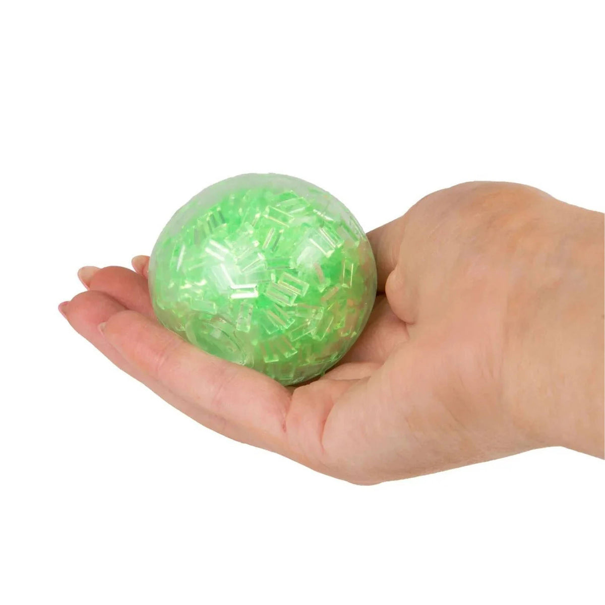 Scrunchems ASMR Crunch Ball squishy with beads inside.