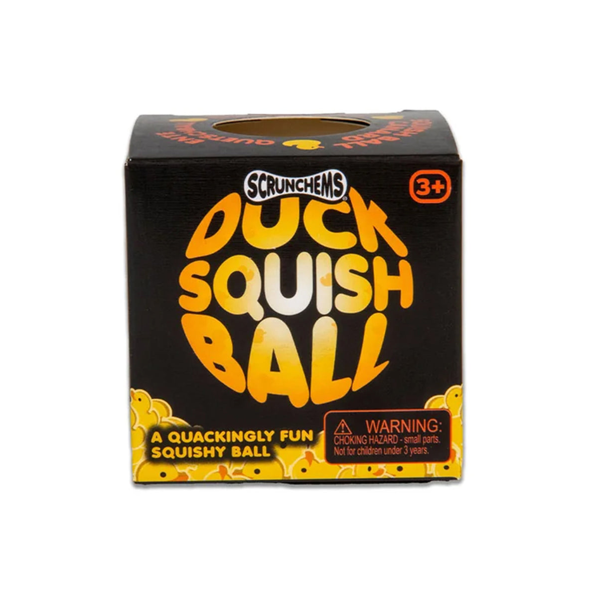 Scrunchems Duck Squish Ball - Squishy ball filled with yellow rubber ducks.