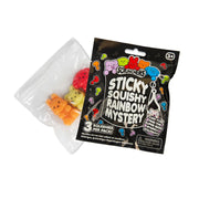 Scrunchems Sticky Squishy Rainbow Mystery Blind Bag toys 3 pack.