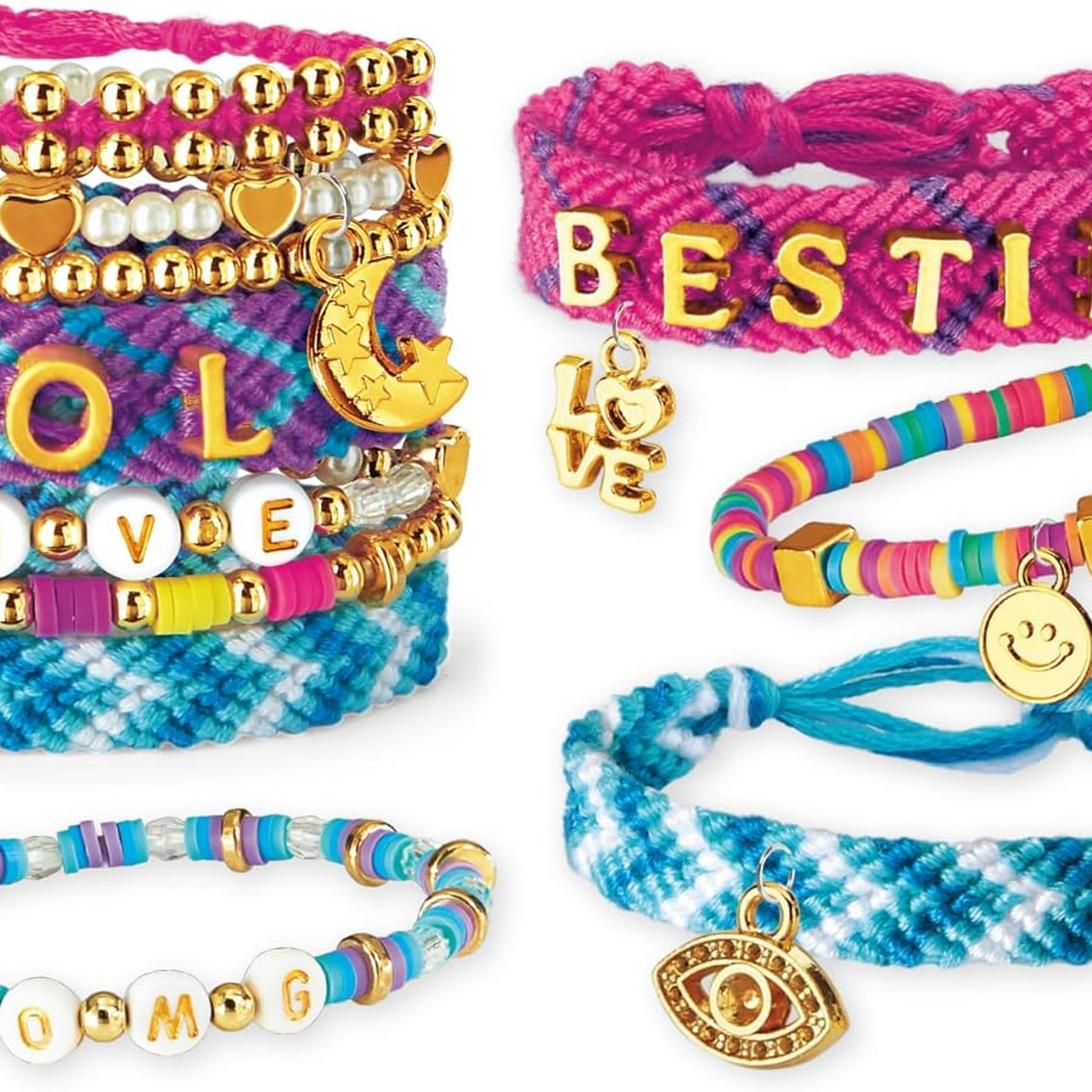 Cra-Z-Art Shimmer 'N Sparkle Sparkling A to Z Fashion Bracelets - Toyworld NZ
