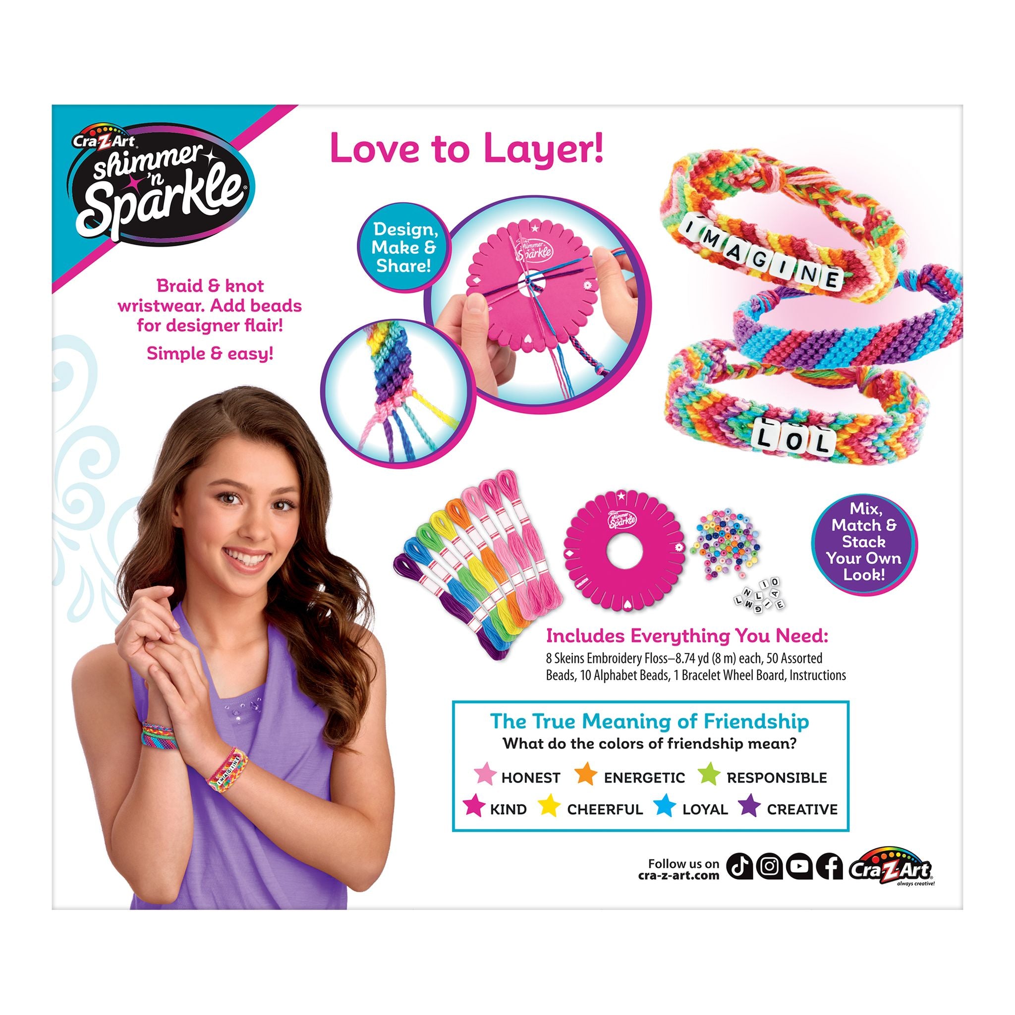 Cra-Z-Art Shimmer 'N Sparkle A to Z Fashion Bead Bracelets