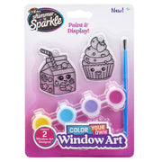 Cra-Z-Art Shimmer 'N Sparkle Color It Cute Window Art