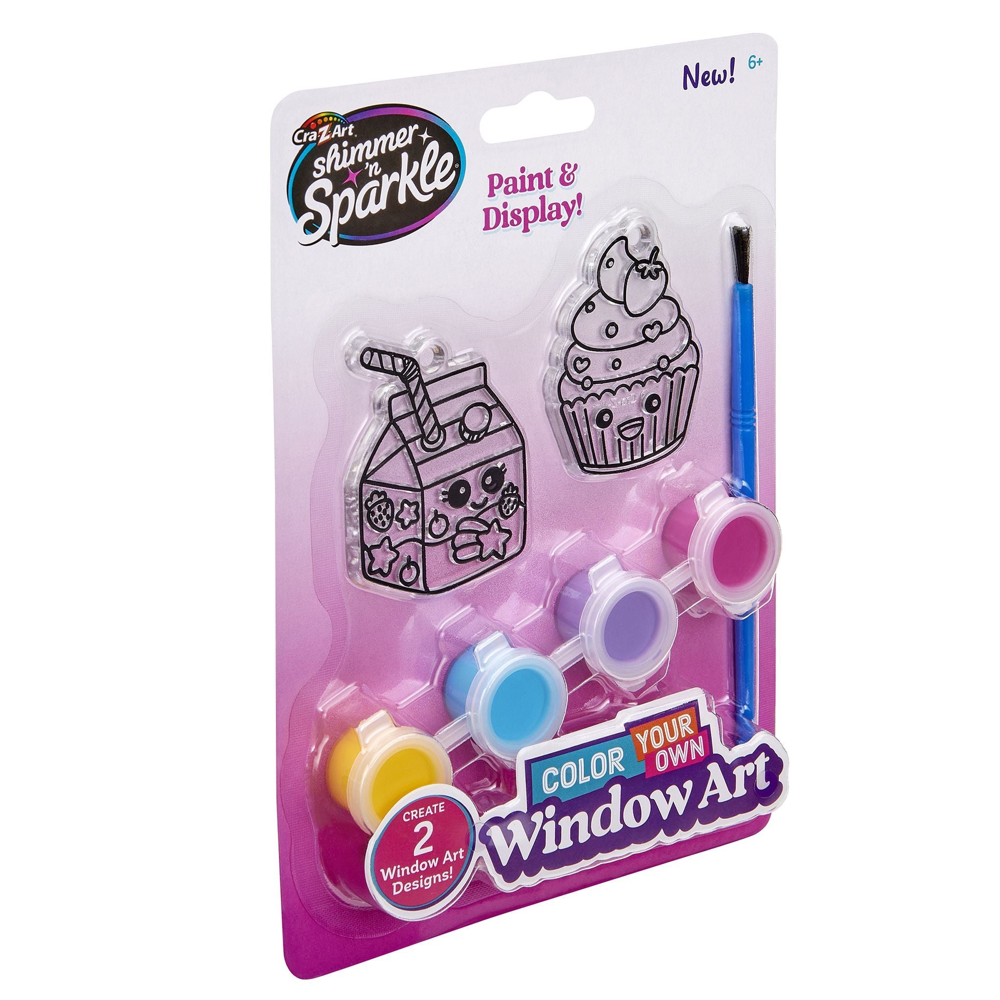 Cra-Z-Art Shimmer 'N Sparkle Color It Cute Window Art