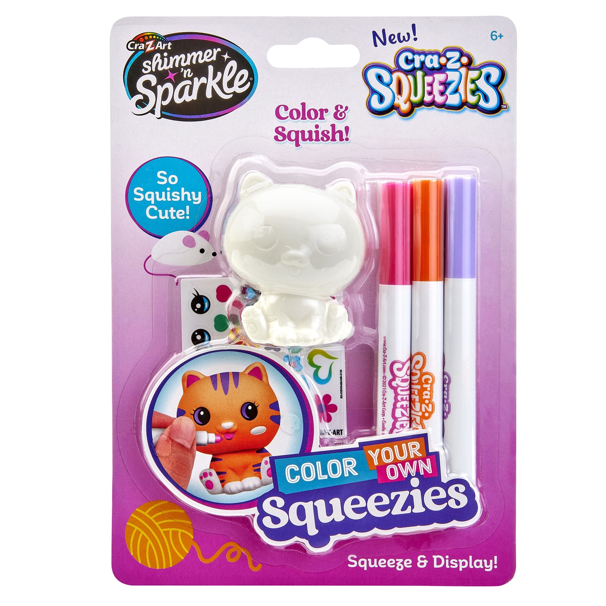 Cra-Z-Art Shimmer 'N Sparkle Color Your On Squeezies