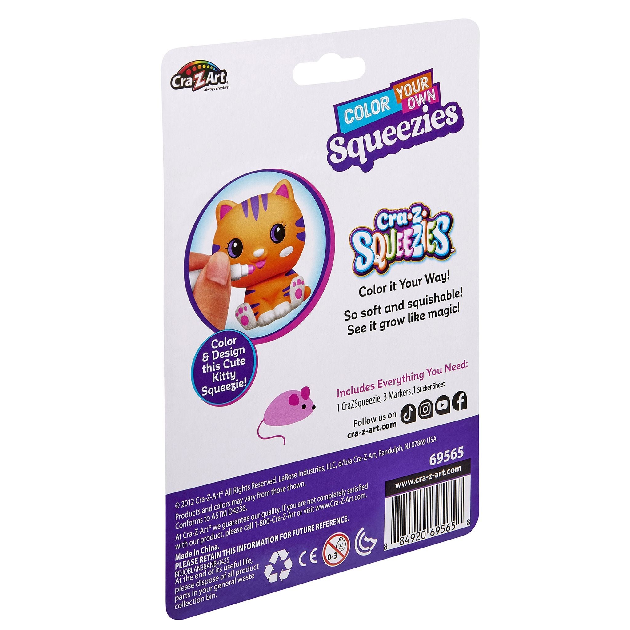 Cra-Z-Art Shimmer 'N Sparkle Color Your On Squeezies