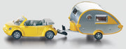 Siku 1629 Beetle Convertible With Caravan