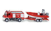 Siku 1636 Unimog Fire Engine With Boat