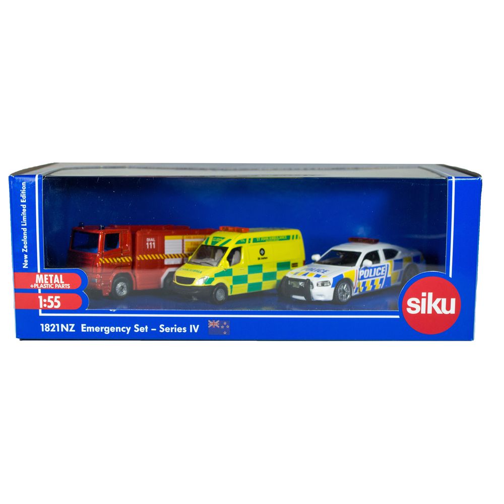 Siku 1821Nz 1:55 New Zealand Emergency Set Series 4 3Pc - Toyworld NZ