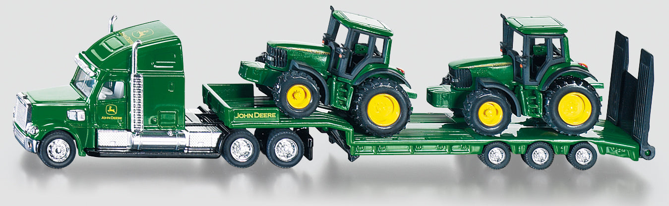 Siku 1837 1:87 John Deere Freightliner With 2 John Deere Tractors - Toyworld NZ