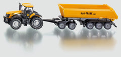 SIKU 1858 1:87 JCB 8250 TRACTOR WITH DOLLY & TIPPING TRAILER