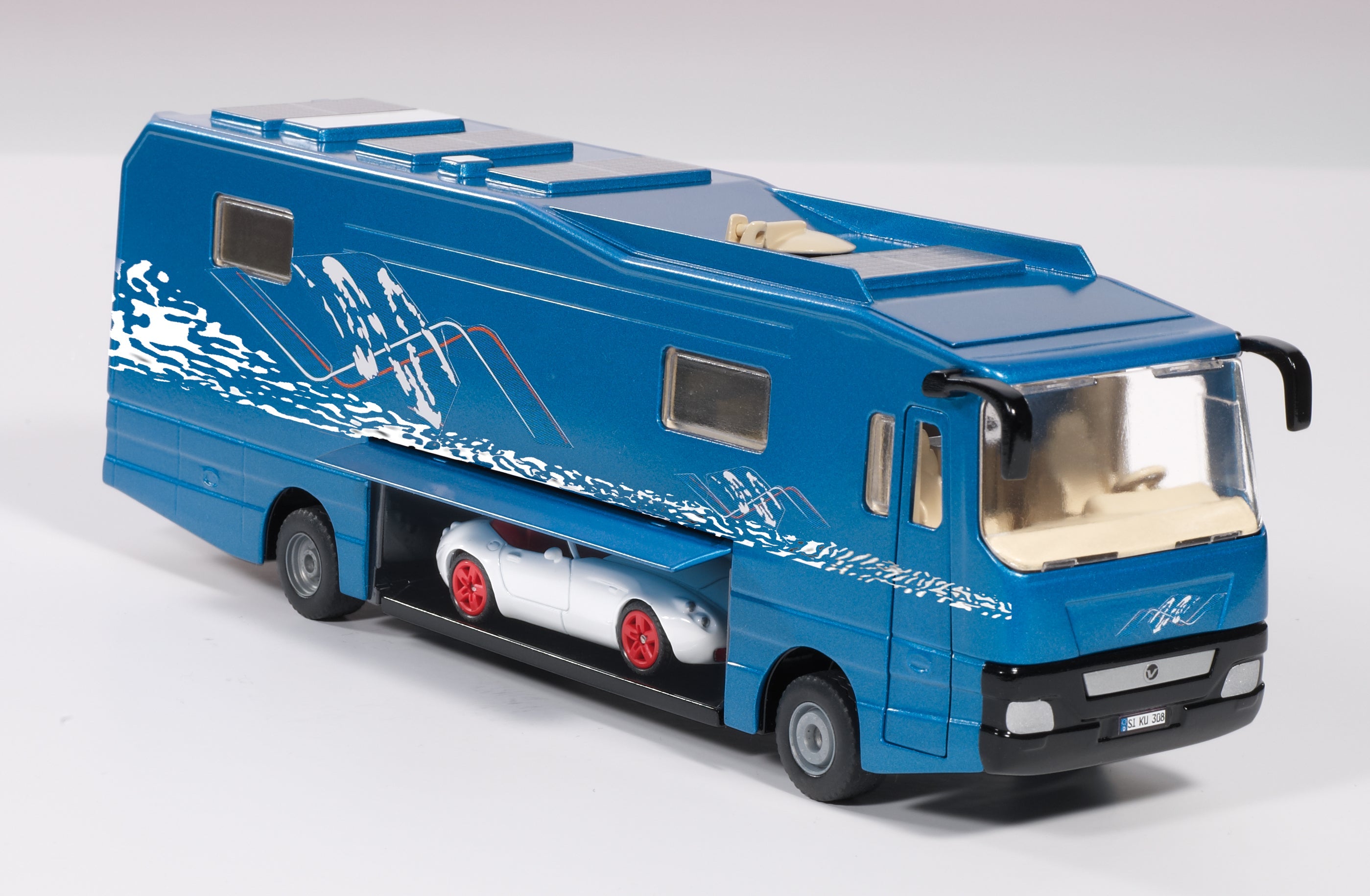 Siku 1943 1:50 Volkner Mobil Performance Bus With Roadster