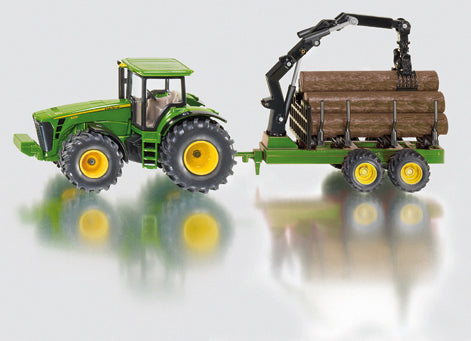 Siku 1954 1:50 John Deere 8430 Tractor With Forestry Trailer