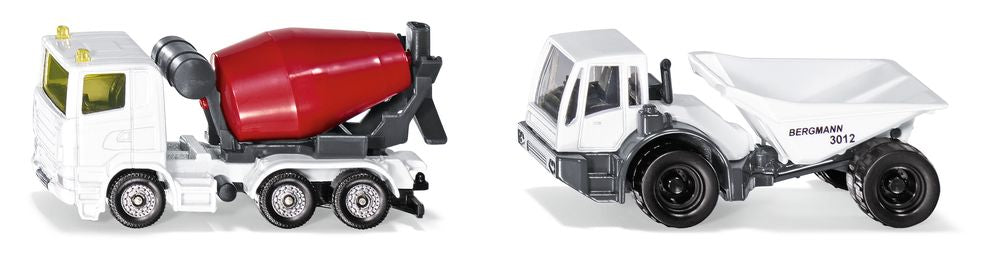 Siku 1692 Scania Cement Truck & Bergmann Dump Truck Construction Set