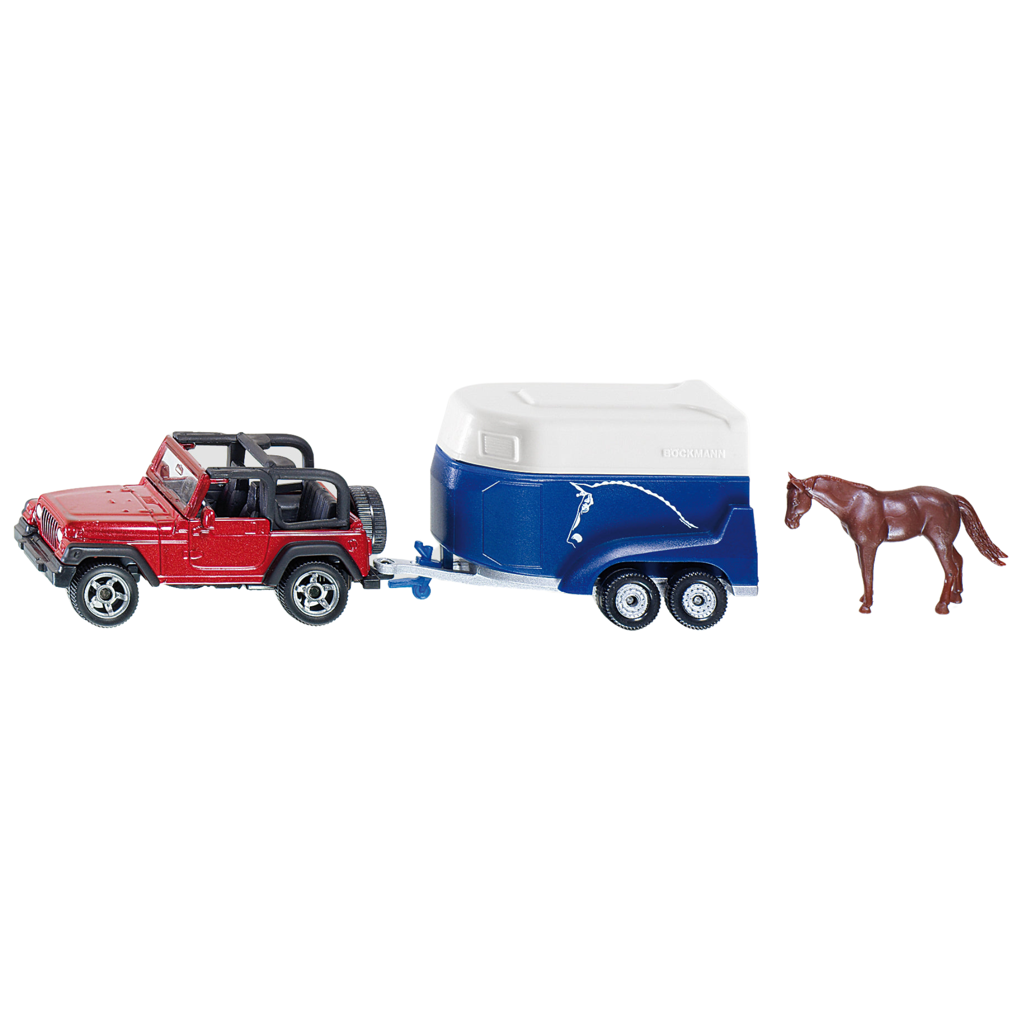 Siku 1651 Jeep With Horse Trailer - Toyworld NZ