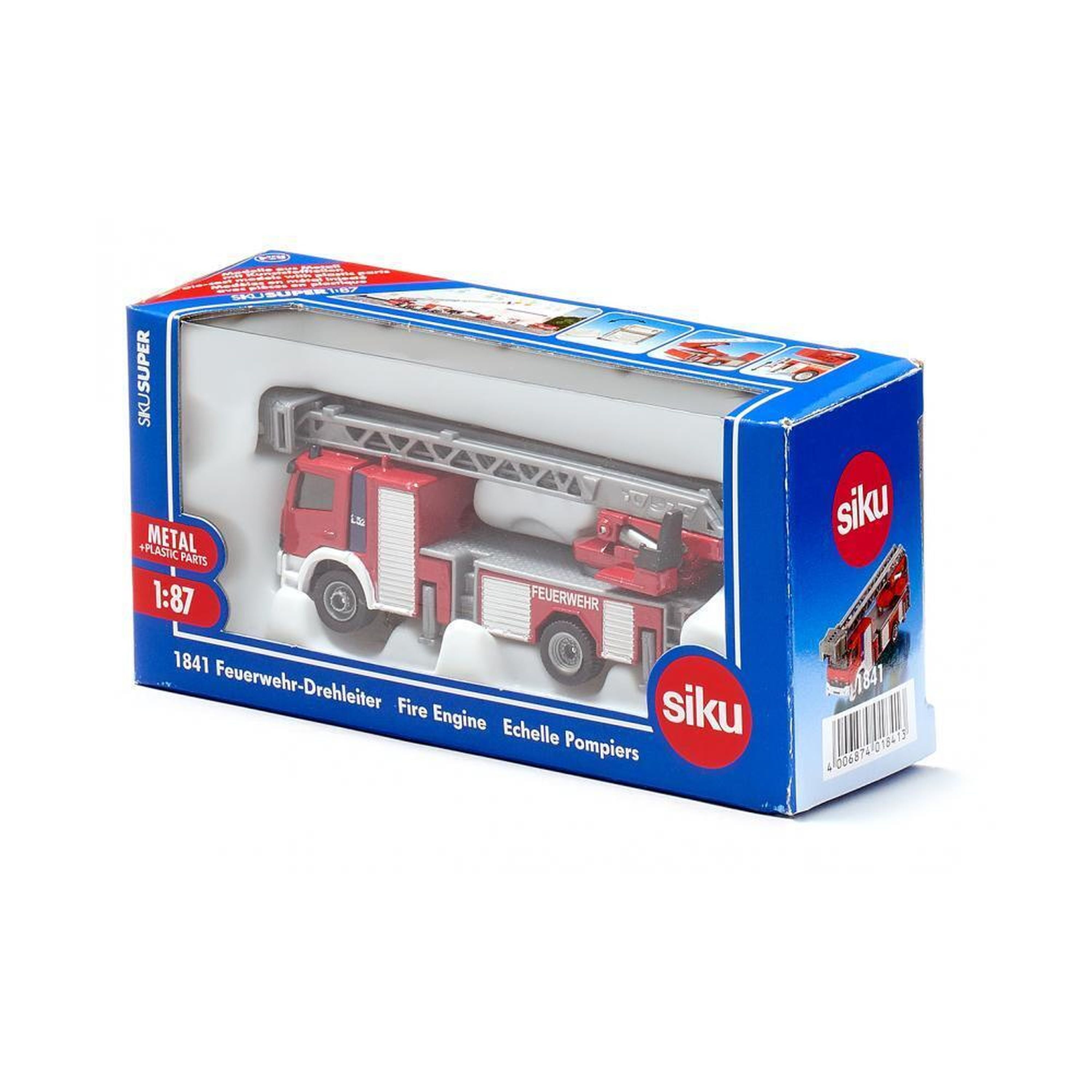 Siku 1841 1:87 Mercedes Fire Engine Ladder Truck – Toyworld NZ