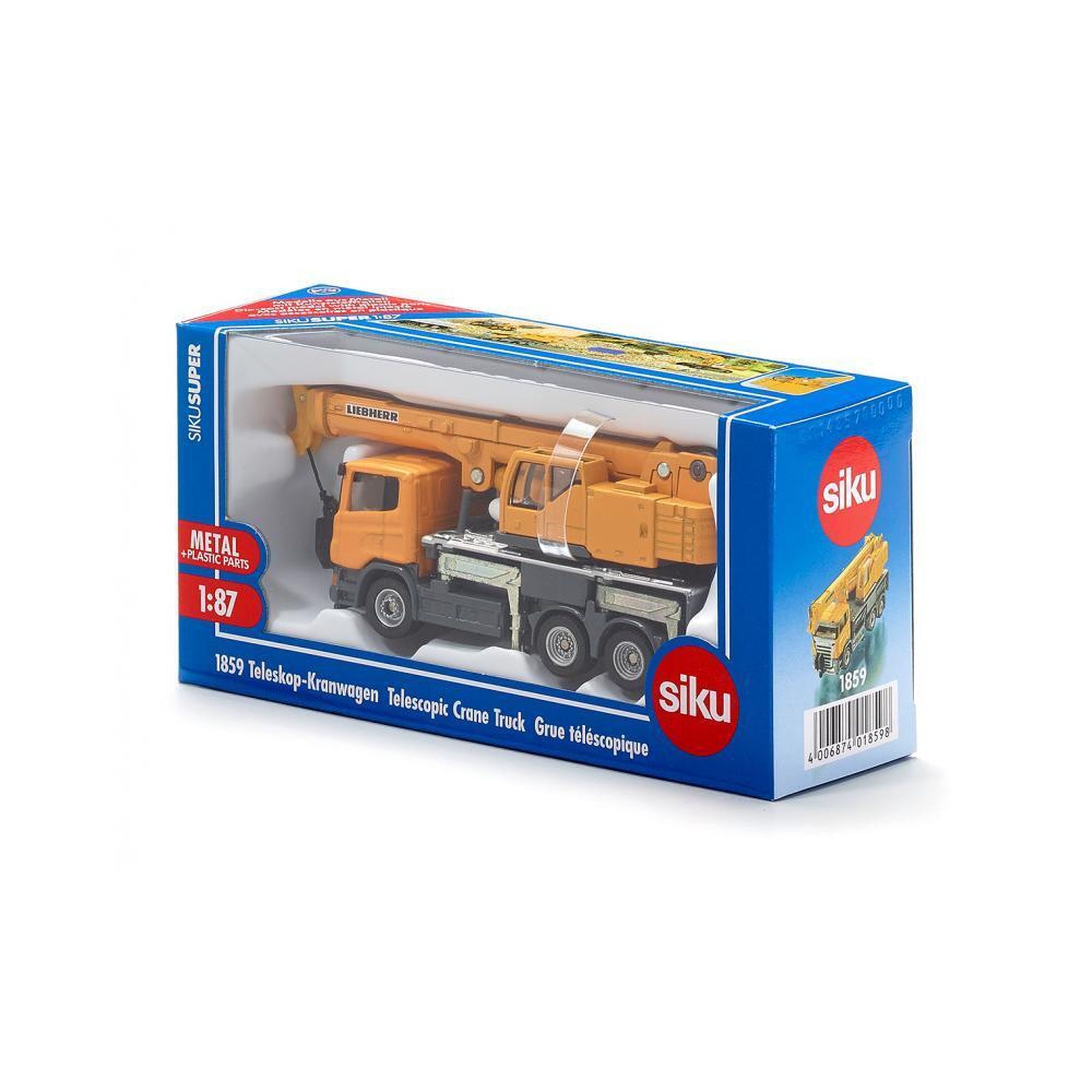 Siku 1859 1:87 Liebherr Telescopic Crane Truck