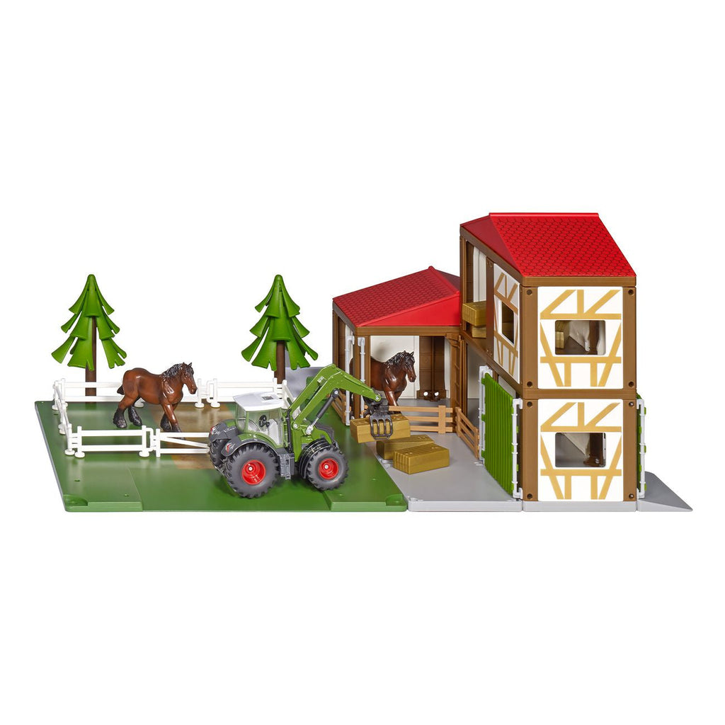 Siku 5609 Sikuworld Horse Farm With Stable, Horses And Tractors