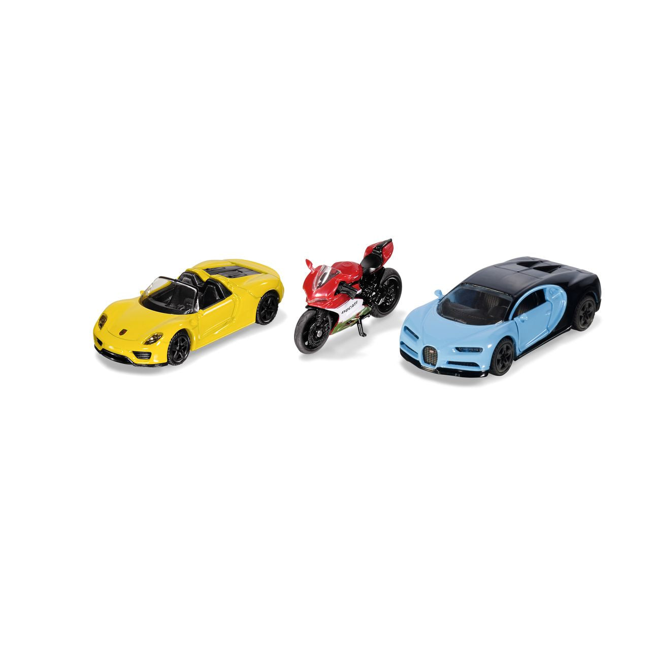 Siku 6313 Sports Cars And Motorbikes 3 Piece Set