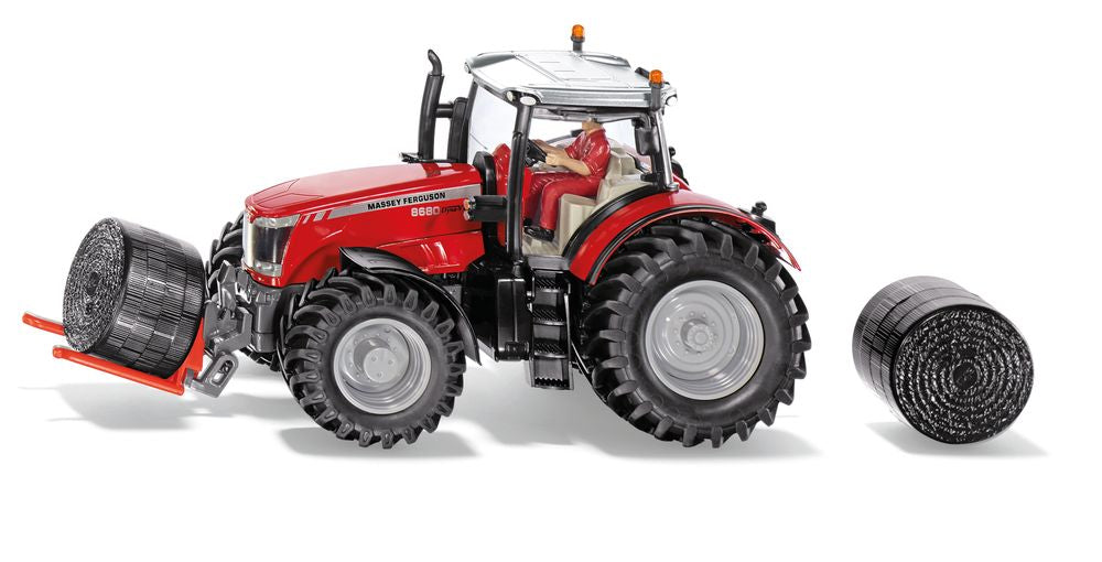 Siku 8614 1:32 Massey Ferguson Mf 8680 Tractor With Bale Handler