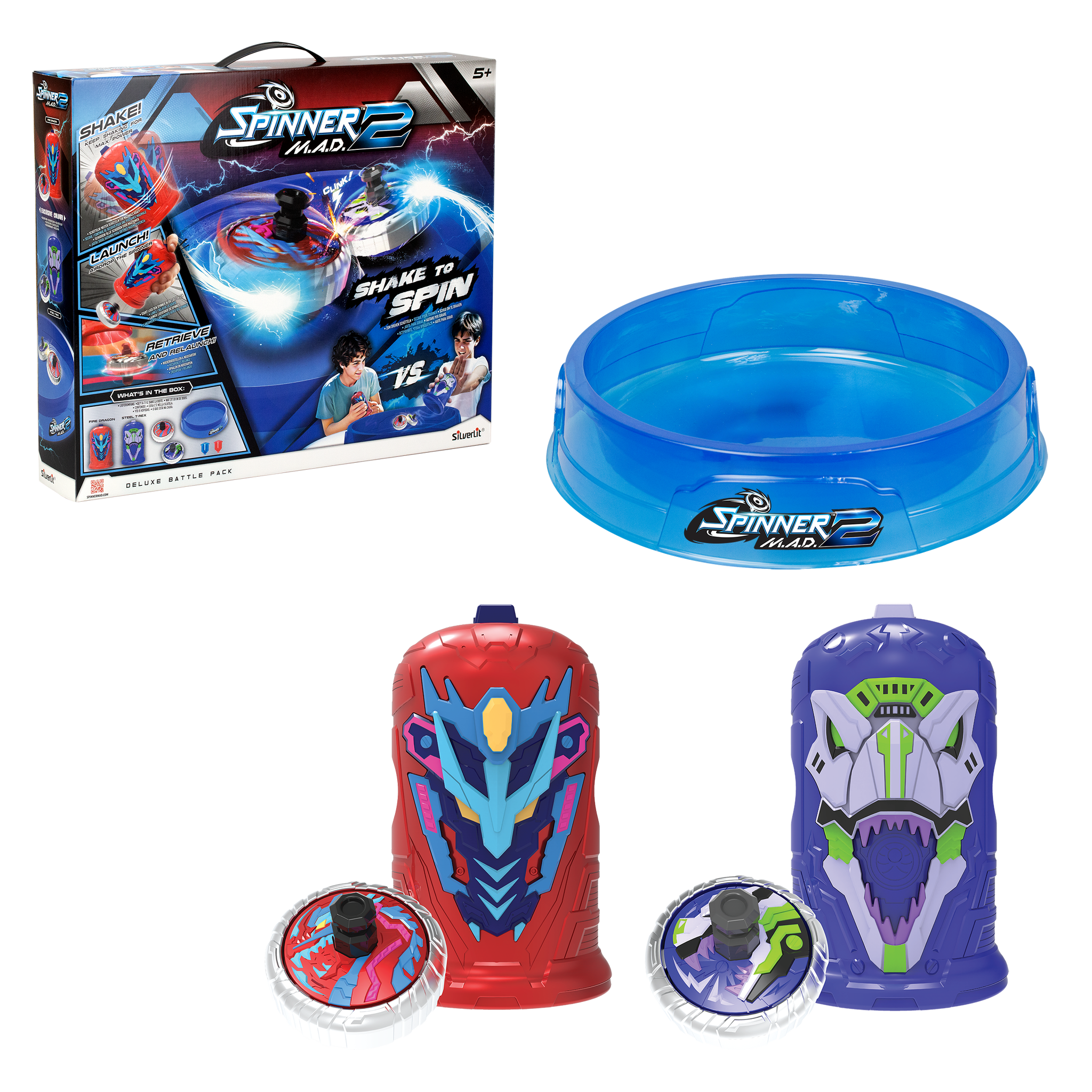 Spinner Mad By Silverlit - Pack Deluxe 2 Joueurs - 1 Arène, 2 Blast Et 2 Toupies Led Amz B07yt2zq3p Spinner Mad By Silverlit - Pack Deluxe 2 Joueurs - 1 Arène, 2 Blast Et 2 Toupies Led Amz B07yt2zq3p