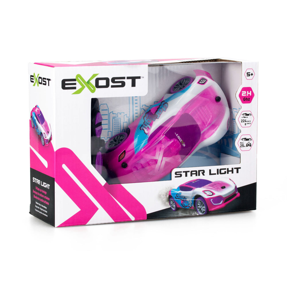 Pink Silverlit Exost Star Light (Amazone) remote control toy car.
