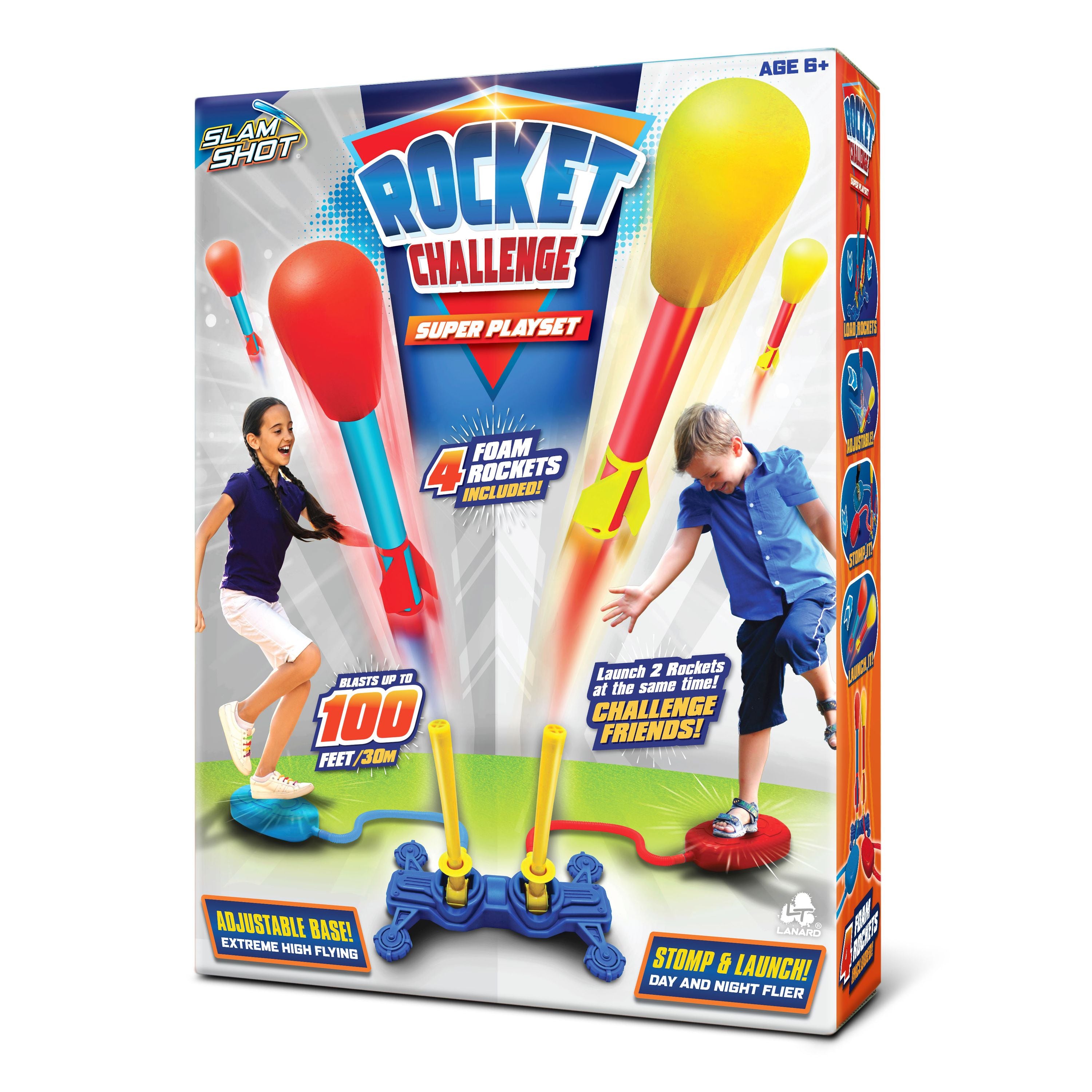 Slam Shot Duel Stomp Rocket Challenge Super Playset