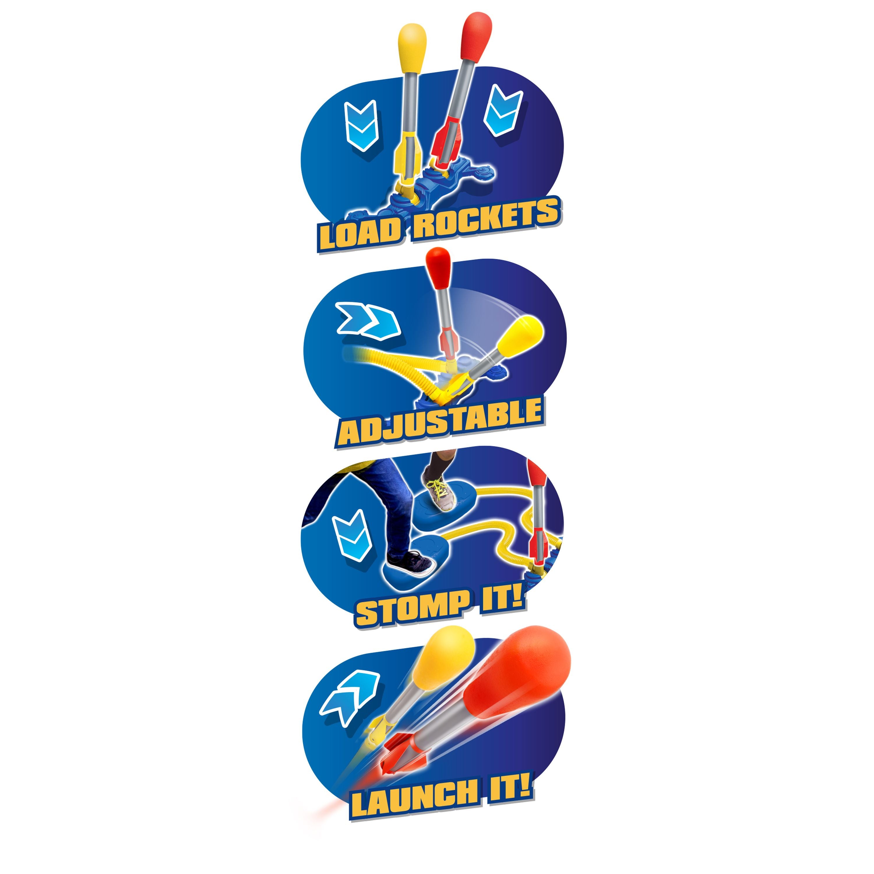 Slam Shot Duel Stomp Rocket Challenge Super Playset