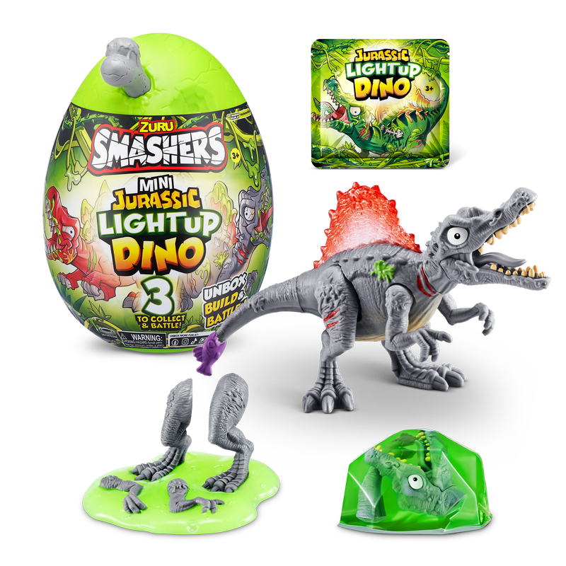ZURU Smashers Mini Jurassic Light Up Dino Egg